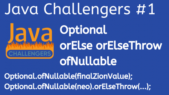 Optional orElse ofNullable